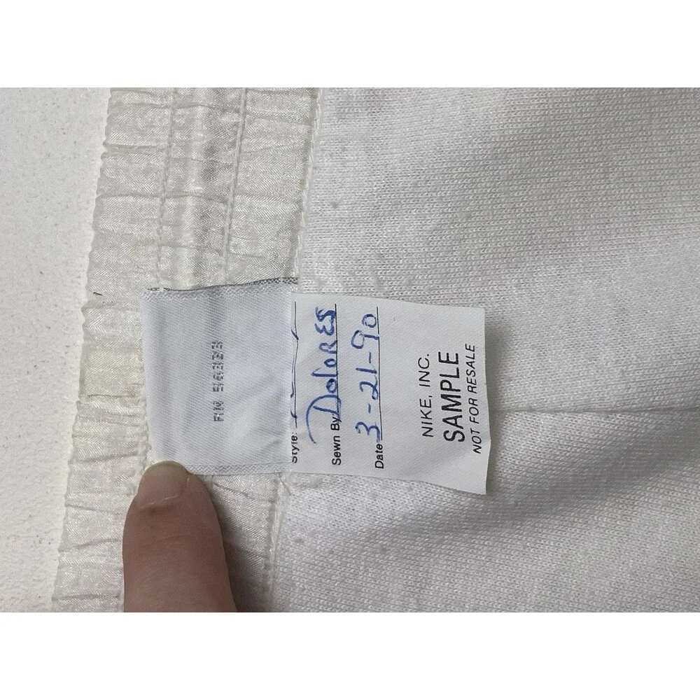 VTG NIKE white Tag Made In USA white Athletic Windbreaker Pants Zip Ankle Size M